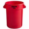 BRUTE Vented 32 Gallon Container, Red